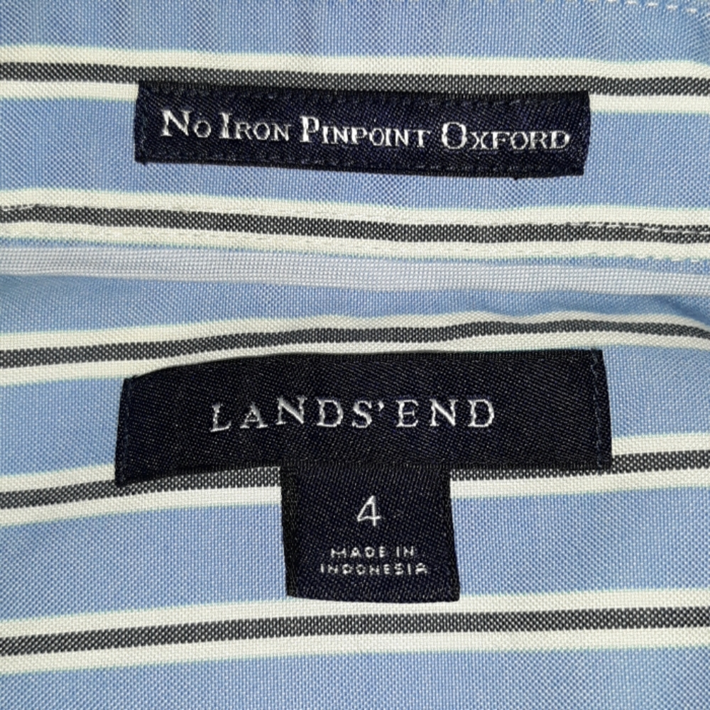 ⬇️$15 Land's End long sleeve button down sz 4 - Picture 3 of 4